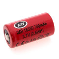 Venta caliente Universal Aw18350 700mAh 3.7V Lithium Titanate seco de la batería